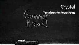  Presentation with chalk - Audience pleasing slide set consisting of school for education with eraser backdrop and a black colored foreground