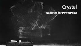  Presentation with chalk - Beautiful PPT layouts featuring school for education with eraser backdrop and a black colored foreground