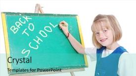  Presentation with paper boat children play - Beautiful slide deck featuring school girl education objects symbols - children activities in the front backdrop and a  colored foreground