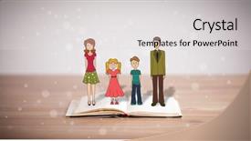  Presentation with unity - Audience pleasing PPT theme consisting of close up photograph of a cut glass decanter top backdrop and a tawny brown colored foreground