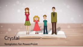  Presentation with book - Colorful presentation theme enhanced with traditional chinese teapot used in tea ceremony backdrop and a dark gray colored foreground