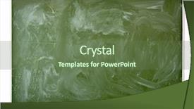  Presentation with green shadow - Presentation theme featuring cute six month baby on blue low dof background and a light gray colored foreground.