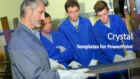  Presentation with best in class - PPT layouts featuring school health safety - craft class background and a royal blue colored foreground