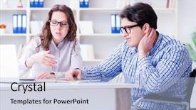  Presentation with college - Presentation theme featuring school inclusion - disabled student studying and preparing background and a  colored foreground