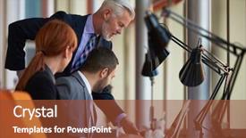  Presentation with school leadership - Slide deck enhanced with school leadership - business people group with young background and a tawny brown colored foreground