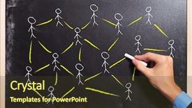  Presentation with school leadership - Colorful theme enhanced with school leadership - male hand drawing backdrop and a tawny brown colored foreground