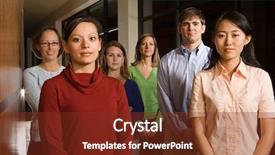  Presentation with teachers - Theme enhanced with school leadership - portrait of six teachers background and a tawny brown colored foreground