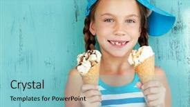  Presentation with ice blue - Presentation with school life - portrait of 7 years old background and a seafoam green colored foreground