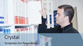  Presentation with archive management - Theme having school management - business man male adult background and a light blue colored foreground