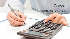  Presentation with calculator - Theme with school management - working with calculator background and a light gray colored foreground