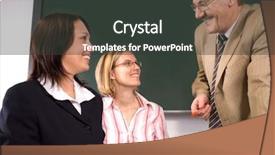  Presentation with professor - Presentation design enhanced with school meeting - university professor giving a lecture background and a dark gray colored foreground