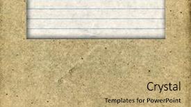  Presentation with cardboard - Presentation enhanced with school paper - real cardboard with copy space background and a coral colored foreground