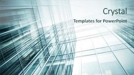  Presentation with high rise building - Amazing presentation theme having school property - panoramic and perspective wide angle backdrop and a sky blue colored foreground