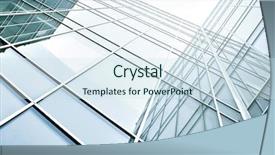  Presentation with high rise building - Beautiful PPT theme featuring school property - panoramic and perspective wide angle backdrop and a sky blue colored foreground