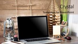  Presentation with design - Amazing slide deck having school report card pen - workplace retro design concept backdrop and a  colored foreground