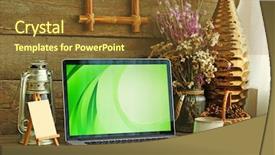  Presentation with design - Audience pleasing slide set consisting of school report card pen - workplace retro design concept backdrop and a tawny brown colored foreground