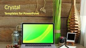  Presentation with design - Slide deck with school report card pen - workplace retro design concept background and a tawny brown colored foreground