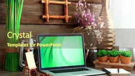  Presentation with workplace - Beautiful slides featuring school report card pen - workplace retro design concept backdrop and a tawny brown colored foreground