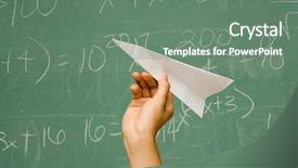  Presentation with student - Beautiful presentation featuring school rules - student about to throw paper backdrop and a gray colored foreground