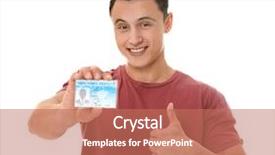  Presentation with driving - Colorful presentation theme enhanced with school rules - young man holding driving license backdrop and a coral colored foreground