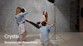  Presentation with students - Amazing PPT layouts having school shootings - group of students taking photo backdrop and a gray colored foreground