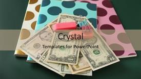  Presentation with school budget - Cool new PPT theme with school supplies graduation hat backdrop and a coral colored foreground