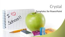  Presentation with school apple - 
