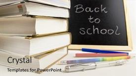  Presentation with school - Theme having school time background and a  colored foreground