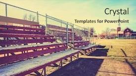  Presentation with high school - Theme with school toned with a retro background and a soft green colored foreground