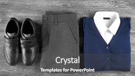  Presentation with tools - Presentation having school uniform on wooden background background and a dark gray colored foreground