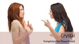  Presentation with friendship school - Presentation design consisting of school violence - bullying friendship and people concept background and a coral colored foreground