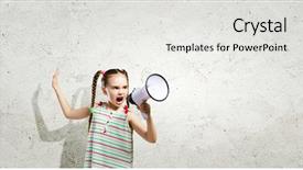  Presentation with school violence - Slide deck featuring have a happy day message background and a mint green colored foreground