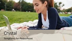  Presentation with wind energy close up portrait - Beautiful slides featuring school work - close up portrait backdrop and a soft green colored foreground