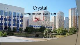  Presentation with basketball court - Presentation consisting of school yard with basketball court background and a light blue colored foreground