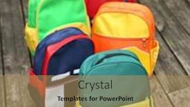  Presentation with kids - Presentation consisting of schoolbag-for-kids-education-symbols background and a  colored foreground