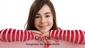  Presentation with wooden board empty table top - Amazing presentation theme having schoolgirl peeking - beautiful girl holding empty board backdrop and a red colored foreground