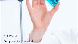  Presentation with fuel cell - Presentation theme with schoolgirl-student-of-the-technical background and a sky blue colored foreground