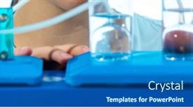  Presentation with hydrogen - Presentation design consisting of schoolgirl-student-studying-hydrogen-fuel background and a teal colored foreground