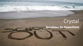  Presentation with schools out - Theme having schools-out-words-written background and a gray colored foreground
