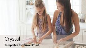  Presentation with old school punk rock leather - Amazing presentation theme having schools parents working together - 7 years old school girl backdrop and a coral colored foreground