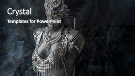  Presentation with gothic - Slides enhanced with sci fi - handmade piece silver jewelry costume background and a dark gray colored foreground