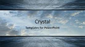  Presentation with square - Presentation theme featuring sci fi - sky room square version background and a light blue colored foreground