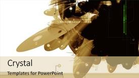  Presentation with fantasy - Slide set enhanced with sci-fi abstract background background and a lemonade colored foreground