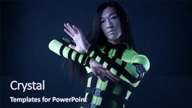  Presentation with cyber security be aware and a na - Presentation theme having sci fi fantasy - cyber man background and a navy blue colored foreground