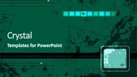  Presentation with fantasy - Audience pleasing theme consisting of sci-fi grunge background backdrop and a ocean colored foreground