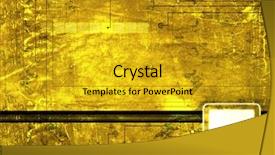  Presentation with fantasy - Presentation design with sci fi grunge background background and a gold colored foreground