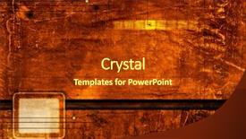  Presentation with fantasy - Presentation theme consisting of sci fi grunge background background and a tawny brown colored foreground