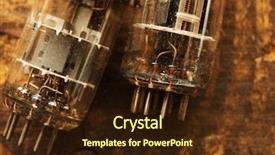  Presentation with 60s - Beautiful PPT theme featuring audio science - 50's 60's vacuum tube backdrop and a wine colored foreground