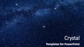  Presentation with way - Colorful slides enhanced with science - background image of the milky backdrop and a navy blue colored foreground
