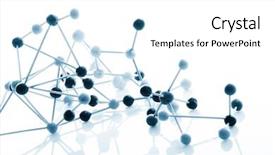  Presentation with molecular - PPT theme featuring science - molecular background background and a white colored foreground